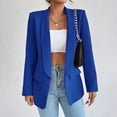 thumbnail image 2 of Baberdicy Blazer Jackets for Women, Women's Casual Suit Jackets Suit Long Sleeve Lapel Open Front Business Office Jackets Womens Blazer Blue, 2 of 9