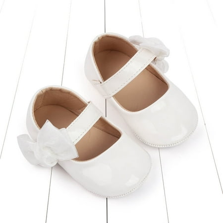 TMOYZQ Toddler Shoes Baby Girls Cute Fashion Bow Non-slip Soft Bottom Princess Sandals