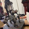 thumbnail image 3 of Estatua De Cuatro Calaveras Forma Creativa Horror Zombie Luz De Cadena Mano De Obra Exquisita Lámpara De Calavera De Resina Lámpara De Calavera Decorativa Decoración Para El Hogar Advancent HA013088-00, 3 of 6