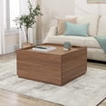thumbnail image 2 of Mainstays Storage Coffee Table, 2 Drawers, Warm Walnut Finish, 2 of 21