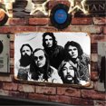 thumbnail image 2 of Placa Metal Vintage Banda Plateada Pintura Hierro Rectangular Arte La Pared 30x20cm, 2 of 9