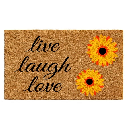 Sunflower Live Laugh Love Doormat