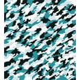 thumbnail image 3 of Camo Duvet Cover Set, Aquatic Ocean Sea Inspired Illustration Navy Tile Concealment Texture, Decorative 3 Piece Bedding Set with 2 Pillow Shams, King Size, Dark Green White, by Ambesonne, 3 of 3