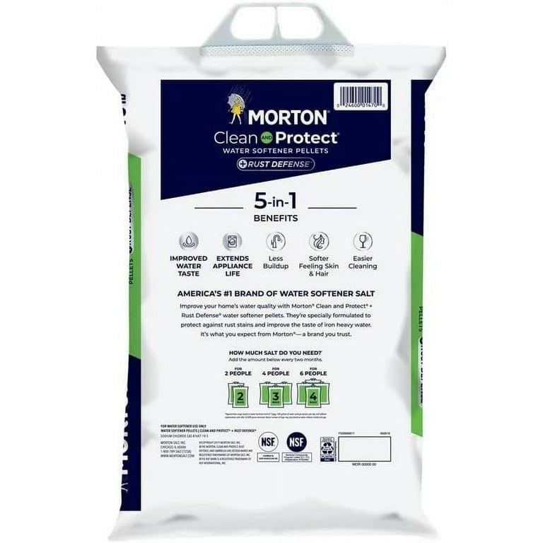 Morton water offers softening crystals 40lb. Bag - Qty. 2