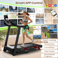 thumbnail image 3 of Electric Folding Treadmill for Home with Adjustable Incline & APP, 9MPH Speed, 330lbs, HiFi Bluetooth Speakers, 3.75HP Foldable Compact Treadmill Walking Running Machine, 3 of 11