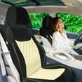 thumbnail image 3 of Universal Fit Car Seat Cover – Full Set of Automotive Car Seat Covers, Ultra-Modern Quilted Leatherette Seat Covers, Water-resistant Seat Protector for Cars, Trucks, SUVs and Vans, 3 of 9