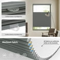 thumbnail image 4 of LazBlinds Top Down Bottom Up (TDBU) Cordless Cellular Shades, Blackout Light Blocking Honeycomb Shades Pleated Blinds for Windows, 42" W x 64" H, Grey, 4 of 6