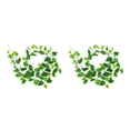 thumbnail image 4 of Hoja de vid artificial Wosthever decoración de pared verde falsa 2Conjunto tipo3, 4 of 6