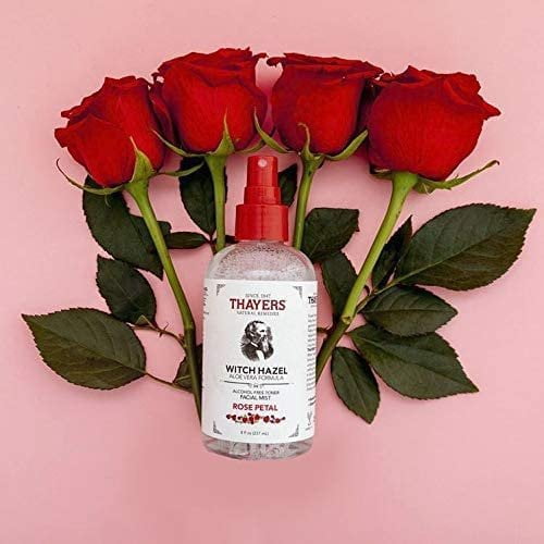 THAYERS Natural Remedies Alcohol-Free Rose Petal Witch Hazel Facial Mist Toner, 8 Ounce 2-Pack