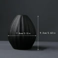 thumbnail image 3 of GUOOL Black Ceramic Vase Modern Flower Vase Pottery Desktop Decorative Planter Pot for E, 3 of 6