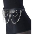 thumbnail image 5 of Punk Leather Waist Chain Belt Pu Waistband O-ring Gothic Faux Leather Belts Rave Belt Nightclub Body Chains For Women G, 5 of 5