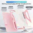thumbnail image 6 of for iPad Pro 11 inch Case 2022/2021/2020/2018(4th/3rd/2nd/1st Generation), Multi-Angle Fold Magnetic Stand, DDetachable Cover with Sleep Wake, Pink, 6 of 6