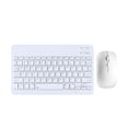 thumbnail image 2 of Kuokaa Wireless Bluetooth Keyboard and Mouse Combo, Compact Slim Keyboard with Low-Profile Keys and Matching Mouse for iOS, Android, Windows, Tablet, Laptop and Smartphone (White), 2 of 6