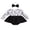 Black, variant on LMLYSoH Infant Baby Girls Halloween Romper Dress GhostBat Pattern Long Sleeve Jumpsuit Bow Headband