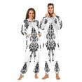 thumbnail image 3 of IAUYY Unisex Adult Onesie Pajamas Ultra-Soft Crystal-Soft Fabric, Halloween Adult Onesie Pajamas Adults,With a Zipper Plus Size Onesie Pajamas, Traditional Tattoo Designs, 3 of 7
