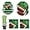 Football, variant on WSNIJFU 69Pcs Tableware Dinnerware Paper Plates Napkins Cups Disposable Dinner Dessert Plates Paper Straws for Birthday Party (8 Guest)