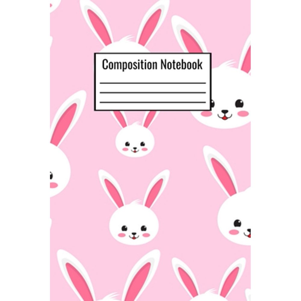 Composition Notebook Cute Bunny Rabbit Notebook for Kids Teens Adults