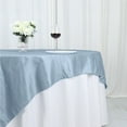 Efavormart 72"X72" Dusty Blue Accordion Crinkle Taffeta Table Overlay ...