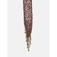 thumbnail image 2 of No Boundaries Women's Skinny Scarf, Faux Leopard, 2 of 3