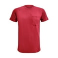 thumbnail image 2 of Fruit of the Loom Men's Short Sleeve Assorted Pocket T-Shirts, 4 Pack, Extended Sizes (Cardinal Red, XX-Large), 2 of 3