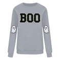 thumbnail image 5 of CONZONE Halloween Womens Sweatshirts Letter Ghost Graphic Oversized Sweatshirt for Women Spooky Season Fall Winter Pullover Tops, 5 of 5