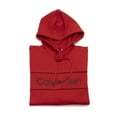 thumbnail image 2 of Calvin Klein Men's Long Sleeve Iconic Logo Piping Pullover Hoodie, Barbados Cherry,XL - US, 2 of 4