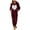 Wine, variant on Dyfzdhu Women Onesie Pajamas Winter Long Sleeve Hooded Jumpsuit Heart Graphic Warm Plus Size
