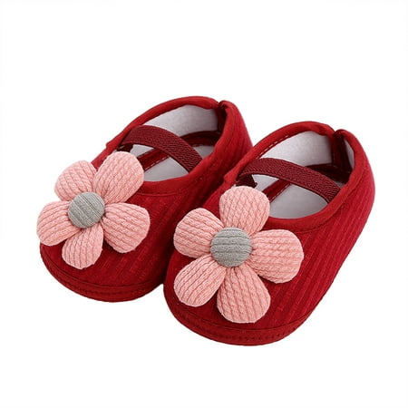 

GDEGE Children Casual Comfortable Shoes Sunflower Summer Bow Monochrome Baby Shoes Baby Shoes Soft Soled Sandals Children s Shoes Toddler Shoes Breathable and Comfortable