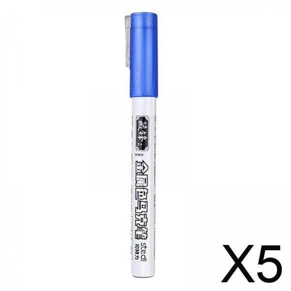 5 Rotuladores de Colores para pintar modelos Macarena para modelos de Coches y helicópteros azul
