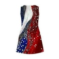 thumbnail image 6 of Sundresses for Women 1776-2026 250 Anniversary USA Flag Print V Neck Mini Tank Dress Beach Dress with Pocket, 6 of 6