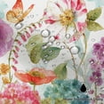 thumbnail image 5 of Fairy Garden Shower Curtain,Colorful Flower Floral Butterful Shower Curtain Set for Bathroom,Watercolor Rural Plant Spring Fabric Bath Curtain with Hooks, 72x84in, 5 of 5