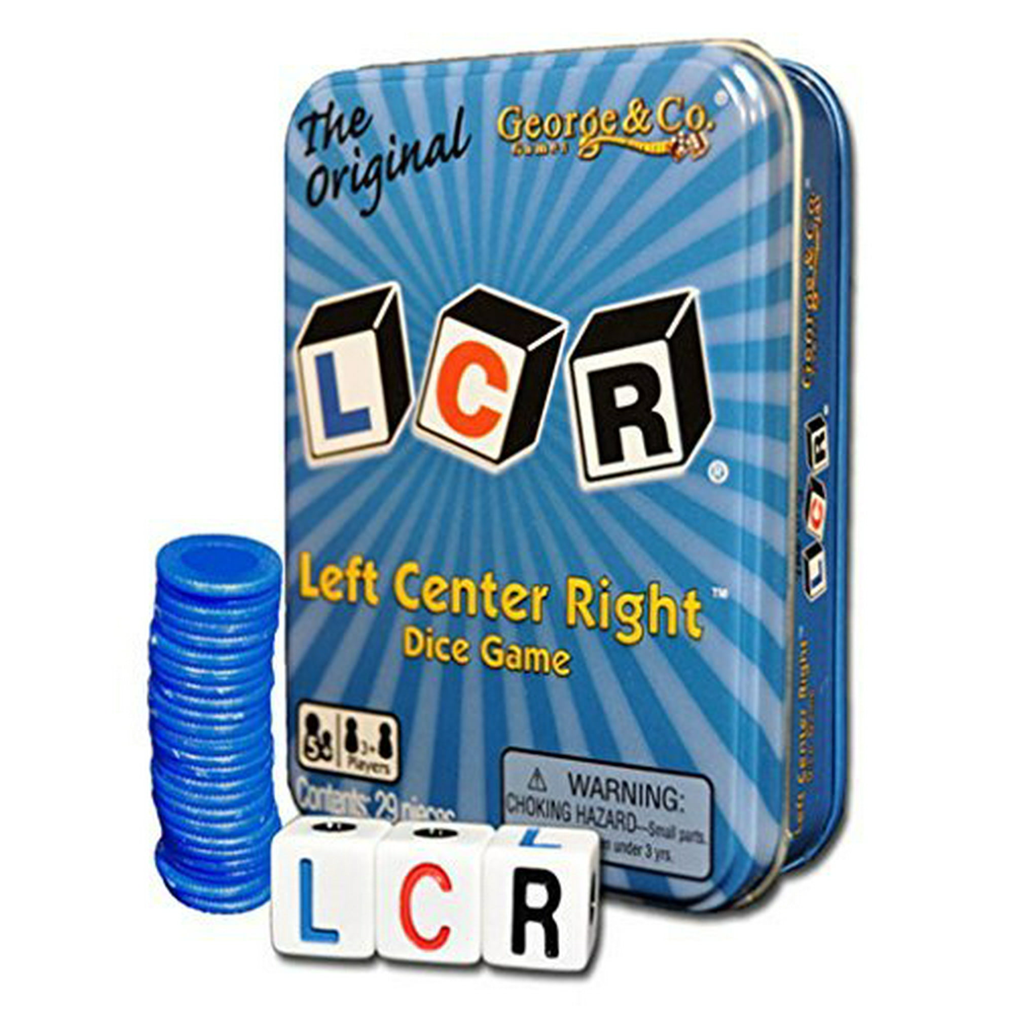 LCR Left Center Right Blue TIN | Walmart Canada