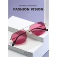 thumbnail image 2 of Small Frame Fashion Sunglasses for Men and Women Street Shooting (Color : A, Size : Medium), 2 of 4