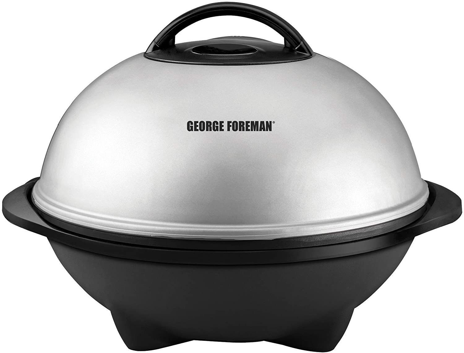 George Foreman, Silver, 12+ Servings Upto 15 Indoor/Outdoor Electric Grill, GGR50B, REGULAR - image 2 of 3