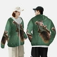 thumbnail image 4 of Daiia Squirrel UPF 50+ Sun Protection Hoodie Jacket Lightweight Long Sleeve Sun Shirt for Women Men with Pocket Hiking Outdoor-X-Large, 4 of 7