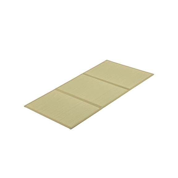 FULI Japanese Tatami Mattress, Igusa Mat (100% Japanese Rush Grass) Folds in Three, Made in Japan (Natural, Twin XL)