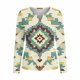 thumbnail image 2 of TaTaai Printed Long Sleeve T-Shirt Lightweight Loose Women's Fashion Retro Western Print Round Neck Button Detail Casual Spring Daily Top Gift, 2 of 5