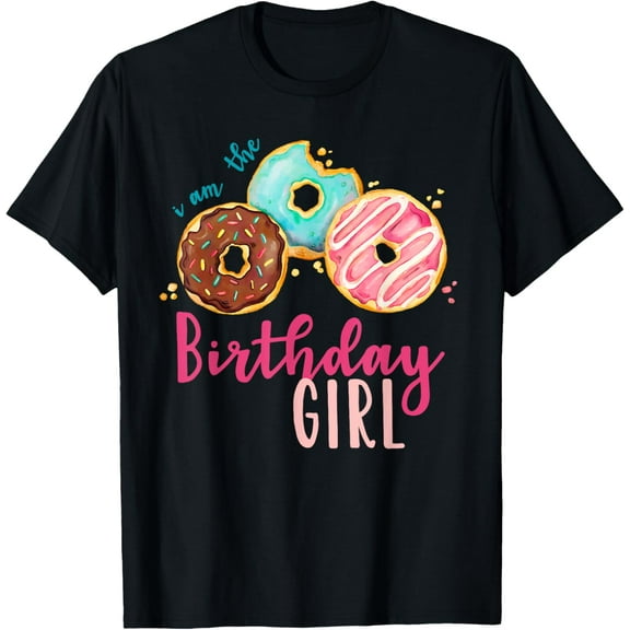 The Birthday Girl Donut Birthday Party Theme Family T-Shirt