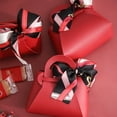 thumbnail image 5 of Walbest Mini Beautiful Candy Bag with Bowknot Decor, Handmade Festive Faux Leather Gift Box for Wedding Party, 5.12" x 4.72" x 2.17", 5 of 7