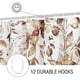 thumbnail image 4 of Brown Eucalyptus Shower Curtain, Watercolor Plant Leaves with Floral Bathroom Shower Curtain Set with Hooks, 72x72, 4 of 4