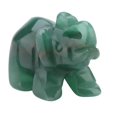 thumbnail image 1 of Figurine d'éléphant sculptée en pierre naturelle de 1,5 pouce, article de décoration pour la maison (n° 07), 1 of 2
