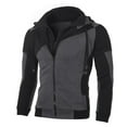 thumbnail image 1 of EGNMCR Jackets for Men Men's Fashion Color Matching Splicing Jacket Sweater Casual Jacket, 1 of 4