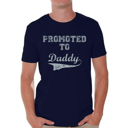 Awkward Styles Men's Promoted to Daddy Cute Graphic T-shirt Tops New Dad Father's Day Gift Father To (The Best Father's Day Gift)