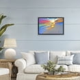 thumbnail image 3 of Stupell Industries Tropical Prismatic Rainbow Sunset Beach Black Floating Frame Canvas Art, 25 x 17, by Eszra Tanner, 3 of 8