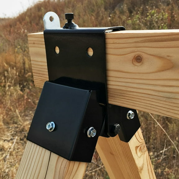 Highwild Heavy-Duty 2x4 Target Stand Brackets - Adjustable Angle, Durable Steel Construction (Set of 2)