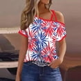 thumbnail image 2 of VerPetridure Patriotic Shirts for Women American Flag Shirt 4th of July Short Sleeve Crew Neck Graphic Tee USA Star Stripes Tops, 2 of 5