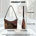 thumbnail image 7 of Kuiaobaty Yorkshire Terrier Print Hobo Purse for Women Flowers Print Leather Underarm Sling Bag with Zipper Closure Mini Casual Shoulder Handbag for Travel & Shopping, 7 of 7