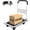 White 330lbs, variant on Foldable Push Cart Platform Cart 330lbs Capacity 4 Wheels 28.7x18.5x32.3inches Yellow Small Flatbed Cart