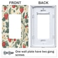 thumbnail image 3 of Yayeee Rocker Switch Wall Plate 1-Gang 4.6"x2.9" Home Decorative Outlet Cover, Small Strawberry Pattern, 3 of 6