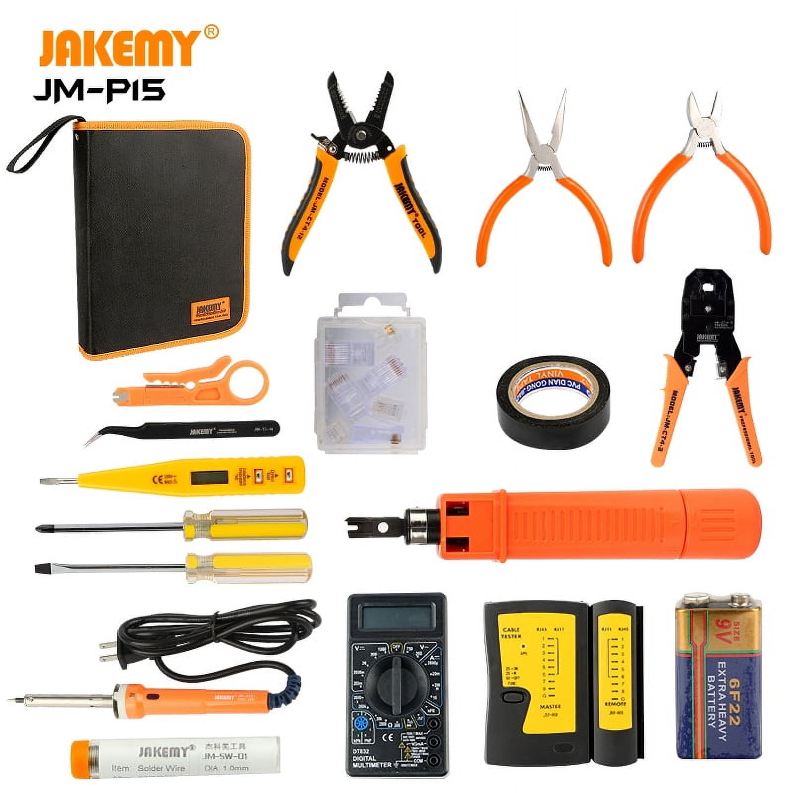 Electricians Network Screwdriver DIY Repair Tool Set Electrical Tool Kit Soldering Iron Kit USA 220V